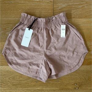 Varley Anthropologie “Jonas High Rise Short” Blush Pink Mauve Stretch